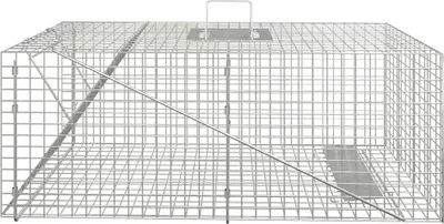 Produktbild von vidaXL Tierfalle 64,5 x 25 x 26,5 cm Verzinktes Eisen