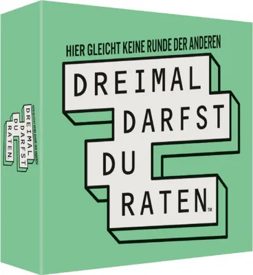 Produktbild von Ratespiel Dreimal darfst du raten lustiges Unterhaltungsspiel