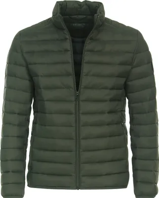 Produktbild von REDMOND Casual Herren Steppjacke Stehkragen Comfort-Fit Olivgrün L