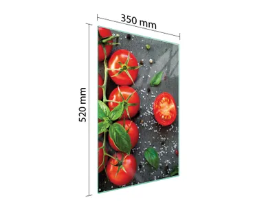 Immagine prodotto di Tagliere in vetro 35x52 pomodori