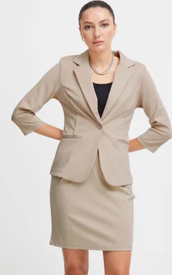 Produktbild von Ichi IHKATE Damen Blazer Jackenblazer Reverskragen Regular Fit