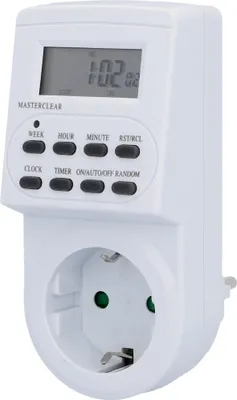 Produktbild von UNITEC digitale Wochenzeitschaltuhr für Innenbereich LCD-Anzeige weiß