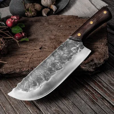 Zdjęcie produktu dla Kuchenny tasak KA-14007 - Brązowy, Wysoka jakość KP14007