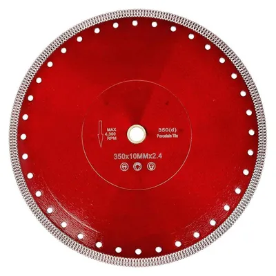 Obrázok produktu pre Diamantová rezná doska s priemerom 350 mm a hrúbkou 25,4 mm / 22,23 mm určená na mokré rezanie