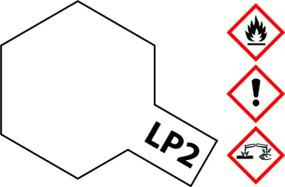 Produktbild von LP-2 Weiss glänzend 10ml Kunstharzfarben
