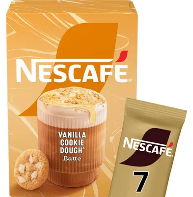 Produktbild von Nescafé Mixes Vanilla Cookie Dough Oploskoffie 137g – Aromatischer Instantkaffee