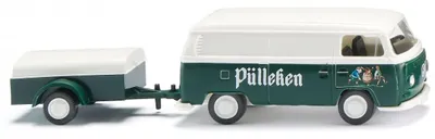 Produktbild von Wiking VW T2 Kastenwagen mit Anhänger Pülleken 030005