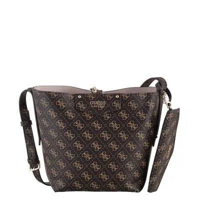 Produktbild von Guess Umhängetasche Eco Brenton Bucket Bag in Bag brown logo