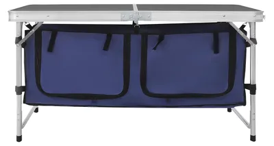Produktbild von Klapp-Campingtisch, höhenverstellbar, leichter Aluminiumrahmen, schwarz