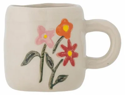 Steinzeug-Mok 110 ml, elegant, spülmaschinenfest, weiß
