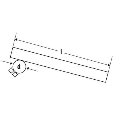 Produktbild von FEHLING Stump Handlebar Durchmesser 36 mm, Länge 265 mm