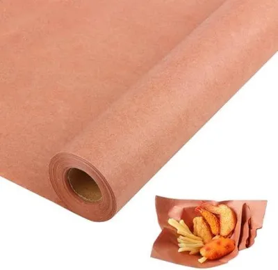 Zdjęcie produktu dla Czerwony papier pakowy, 30 cm x 18 m, wodoodporny, do grillowania i pieczenia