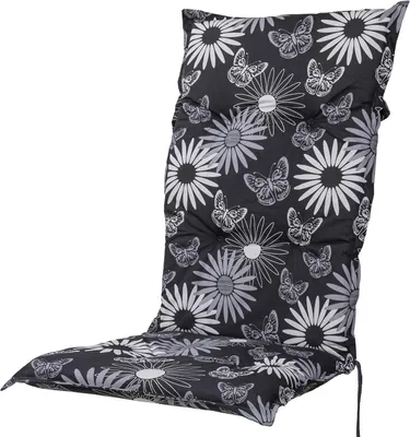Produktbild von Hochlehner-Auflage von Sun Garden, schwarz-grau-beige, 119x49x6 cm