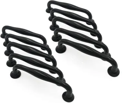 Produktbild von 10x Küchenschranktürgriffe und Schubladenknöpfe, Schrankschubladengriffe, Schlafzimmermöbelgriffe, 96 mm Lochabstand