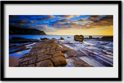 Produktbild von Bild 60x40 MDF-Rahmen Wandkunst Strandlandschaften