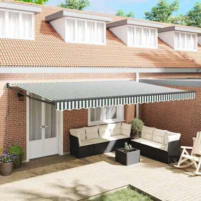 Immagine prodotto di Maison Exclusive - Tenda da sole estensibile verde 500 x 300 cm