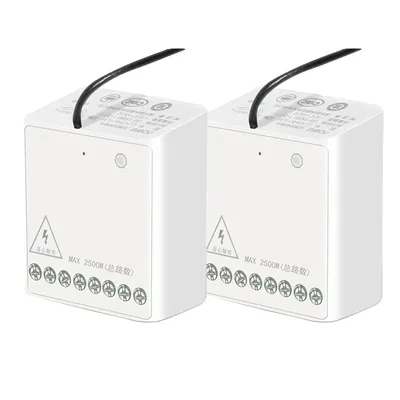 Obrázek produktu pro Bezdrátový reléový ovladač, 2-kanálové ovládání, maximální výkon 2500 W, 2 relé Aqara