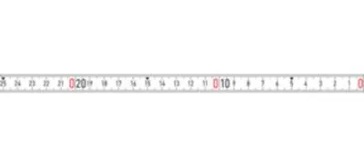 Image de Mètre ruban BMI blanc 10 m x 13 mm autocollant RNL-SK