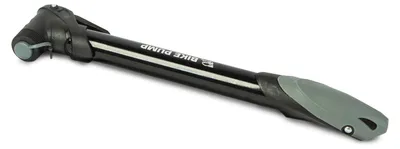 Productafbeelding van Mini-fietspomp, 27 cm - Zwart - Twee-weg pomp tot 60 PSI - Compact met framebevestiging - Geschikt voor mountainbikes, racefietsen en sportballen [51067]