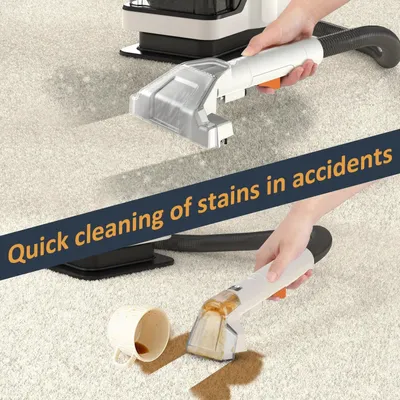 Image de Nettoyeur de sols - Aspirateur - Nettoyeur de tapis - Aspirateur à main - 450W - 11 kPa