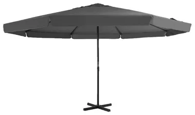 Productafbeelding van 500 cm tuinkap, aluminium frame, zonnescherm met UV-bescherming, zwart