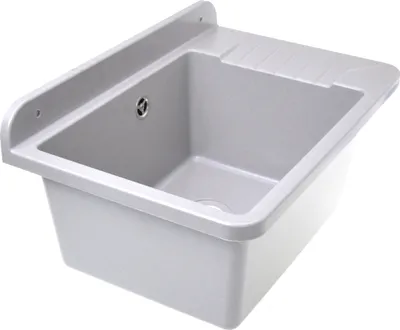 Produktbild von Aqbau® Ausgussbecken 505mm Waschbecken Spülbecken Granit grau