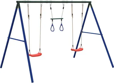 Produktbild von vidaXL Schaukel-Set mit Schaukelsitzen und Trapez