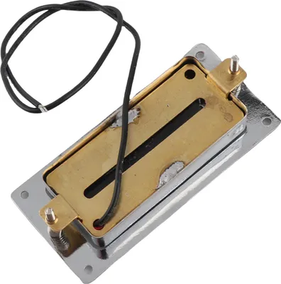 Obrázek produktu pro Sada mini humbucker snímačů, kompatibilní s elektrickou kytarou LP, krkový můstek, dvoucívkový snímač, pochromovaný