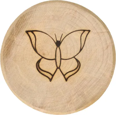 Immagine prodotto di Disco in legno naturale artigianale MKW - Realizzato in legno massiccio () - Non impregnato - Tagliato e levigato a mano con precisione