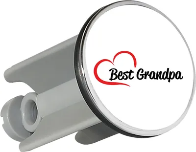 Produktbild von Huuraa Waschbeckenstöpsel Best Grandpa Heart 4cm höhenverstellbar Abflussstopfen Geschenkidee