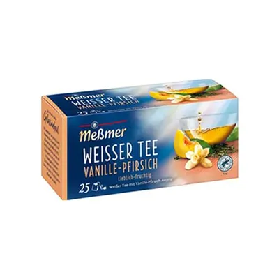Produktbild von Messmer Weißer Tee Vanillegeschmack 25x 1,40gr (12 Stück)