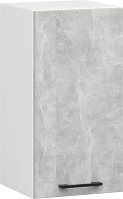 Produktbild von Küchen-Hängeschrank OLIWIA Weiß 40 cm Front Beton 2 Regalböden B40xH58xT30 cm