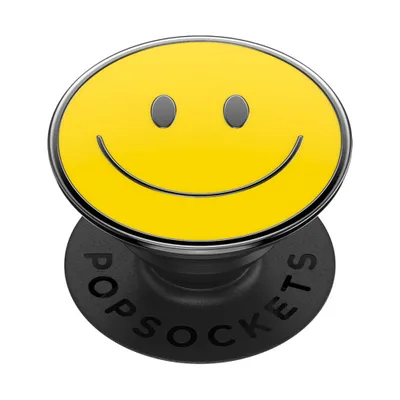 Produktbild von PopSockets | PopGrip | Ausziehbarer Sockel und Griff für Smartphones und Tablets | Fingerhalter Enamel Be Happy Enamel
