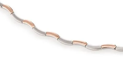 Zdjęcie produktu dla Naszyjnik z tytanu, częściowo pokryty różowym złotem, marki BOCCIA TITANIUM, model 0844-05