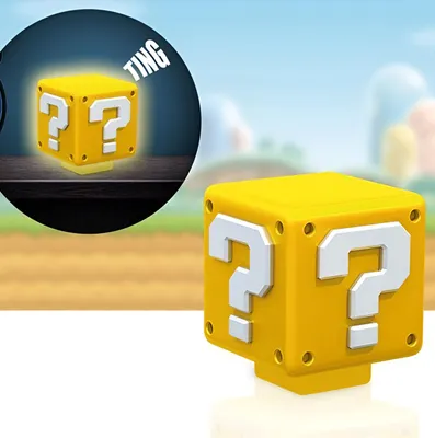 Produktbild von Super Mario Mini Fragezeichen-Block Licht ca.12cm