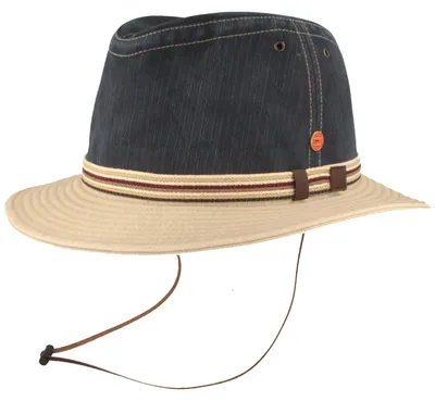 Mayser Flapper Outdoorhut Menowin mit Kinnband UV-Schutz 80 in blau