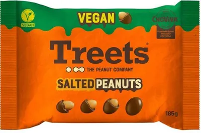 Produktbild von Treets Salted Peanuts ChoViva vegan 185g