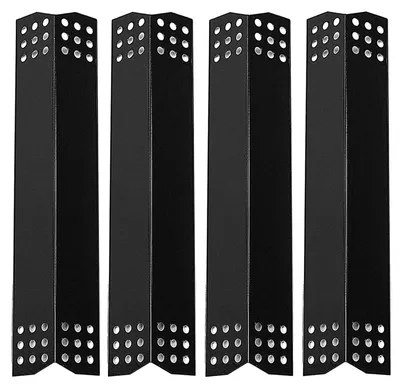 Image de Couvercle de brûleur de barbecue en acier émaillé 37cm - Barres Flavorizer pour