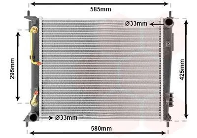 Produktbild von VAN WEZEL 83002136 Kühler Wasserkühler Motorkühler für KIA SOUL (AM)