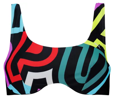 Produktbild von PUMA Swim Women Printed Scoop Neck TOP 1P