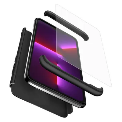 Obrázok produktu pre GKK 360 Puzdro + Ochranné sklo na displej - iPhone 13 pro - čierna