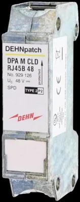 Obrázok produktu pre Prepäťová ochrana 929126 DEHNpatch s 2 zásuvkami RJ45 (929126)