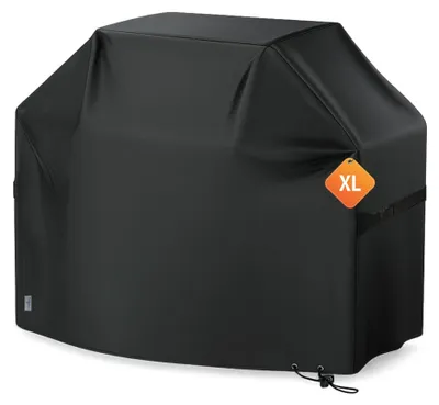 Produktbild von osoltus BBQ Abdeckhaube Premium Schutzhaube Gasgrill Schwarz XL 140 x 65 x 120