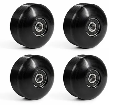 Produktbild von Skateboard Rollen 52mm weiß mit Kugellager 95A ABEC-9 4er Set