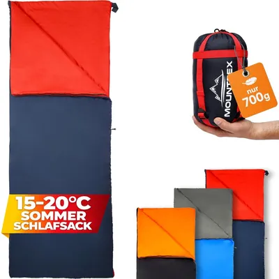 Produktbild von Schlafsack Decken-Schlafsack Reiseschlafsack - Ultraleicht - 200 x 75 cm - 730 g - Sommerschlafsack - Koppelbar - Für Camping und Reisen