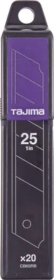 Produktbild von Tajima Cutterklinge RAZAR BLACK 25mm Ersatzklinge für Cutter Set mit 20 Stück