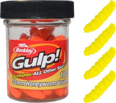 Obrázok produktu pre Berkley® Vosí larvy Berkley Gulp! Honey Worm - Yellow 1480775