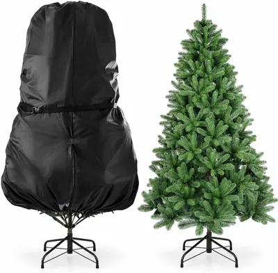 Productafbeelding van Opbergtas voor kerstboom van scheurbestendig Oxford-weefsel, zwart, voor bomen tot ca. 180 cm