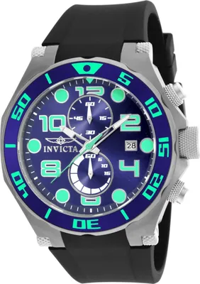 Obrázok produktu pre Invicta Pro Diver 17813 Pánske Hodinky - Quartz Hnací Mechanizmus - Nerezová Oceľ s Modrým Ciferníkom - 50 mm
