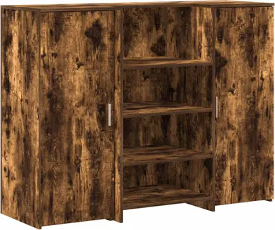 Produktbild von vidaXL Empfangstheke Räuchereiche 135x50x103,5 cm Holzwerkstoff